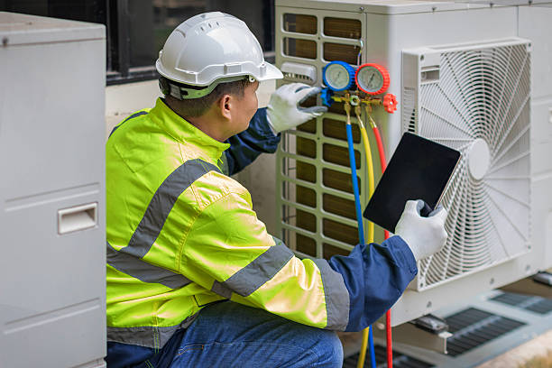 Professional Hvac technician working in Troy, NC